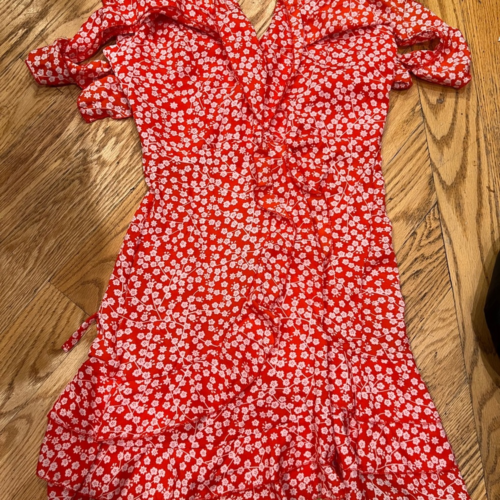 Red Floral Dress